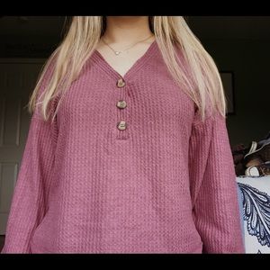 AE purple long sleeve sweater